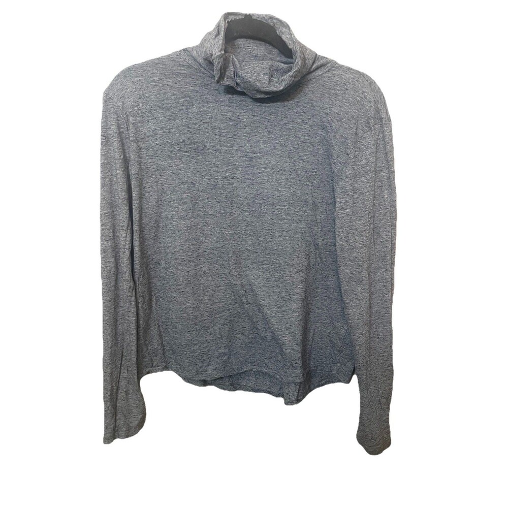 Madewell Gray Long Sleeve Turtleneck Size Large Women's Lightweight Top